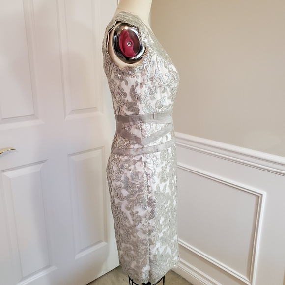 NEW Tadashi Shoji ivory formal bride dress 8 - Picture 5 of 8